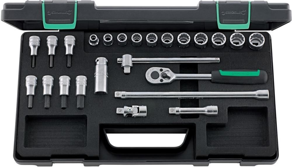 Stahlwille Steckschlüssel Garnitur 3/8 Zoll 24 teilig Produktbild Stahlwille Steckschlüssel Garnitur 3/8 Zoll 24 teilig