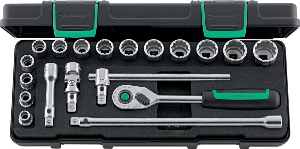 Stahlwille Steckschlüssel Satz 3/8 Zoll 45/14/5I QR 19 teilig