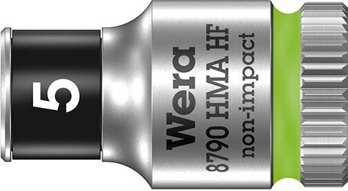 Wera Steckschlüsseleinsatz mit Haltefunktion 6-kant lang 1/4 Zoll 5 mm Produktbild Wera Steckschlüsseleinsatz mit Haltefunktion 6-kant lang 1/4 Zoll 5 mm