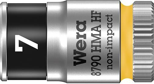 Produktbild Wera Steckschlüsseleinsatz mit Haltefunktion 6-kant lang 1/4 Zoll 7 mm