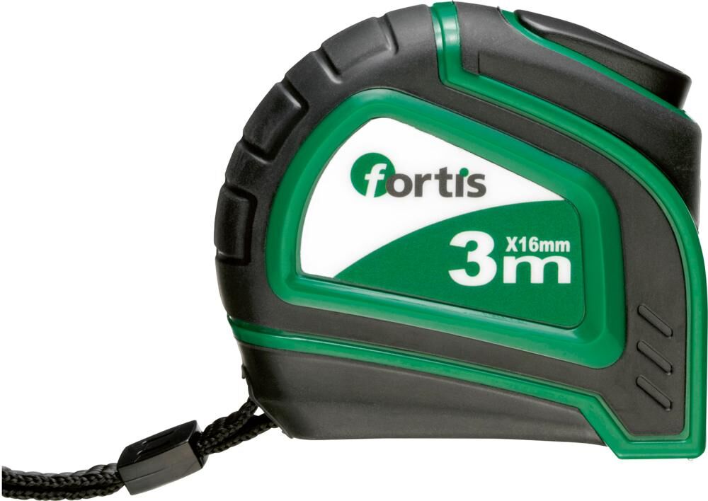 Fortis Taschenbandmaß Bandstopp 3mx16 mm Produktbild Fortis Taschenbandmaß Bandstopp 3mx16 mm bild 2