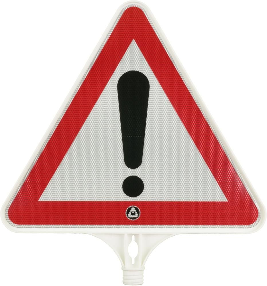 Temka Warnschild Achtung Folie Typ 2 Seitenlänge 440 mm für Verkehrsleitkegel Produktbild Temka Warnschild Achtung Folie Typ 2 Seitenlänge 440 mm für Verkehrsleitkegel