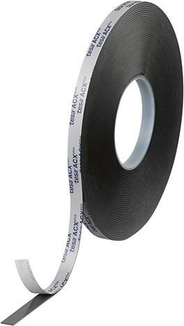 Tesa  Klebeband doppelseitig ACXplus 7076 schwarz 18 mm Rolle mit 25 Meter