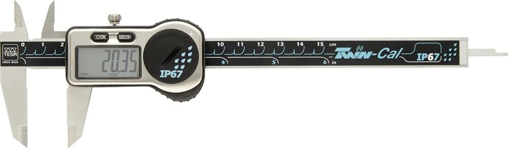 Tesa Technology Digitaler Taschenmessschieber TWINCAL 300mm ET AR IP67 Tesa Technology Digitaler Taschenmessschieber TWINCAL 300mm ET AR IP67