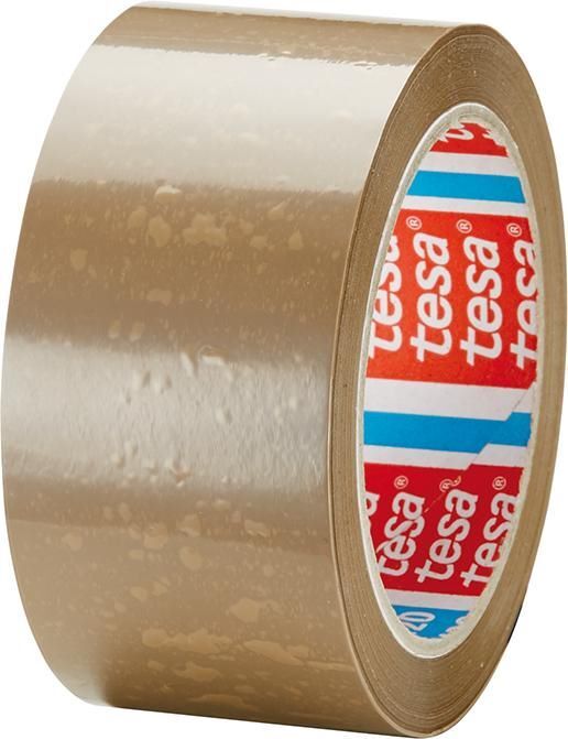 Tesa Verpackungsklebeband PVC 4120 chamois 50 mm Rolle mit 66 Meter Produktbild Tesa Verpackungsklebeband PVC 4120 chamois 50 mm Rolle mit 66 Meter