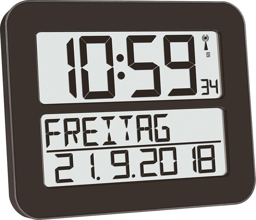 TFA Funkuhr Timeline Max mit Weckfunktion Produktbild TFA Funkuhr Timeline Max mit Weckfunktion