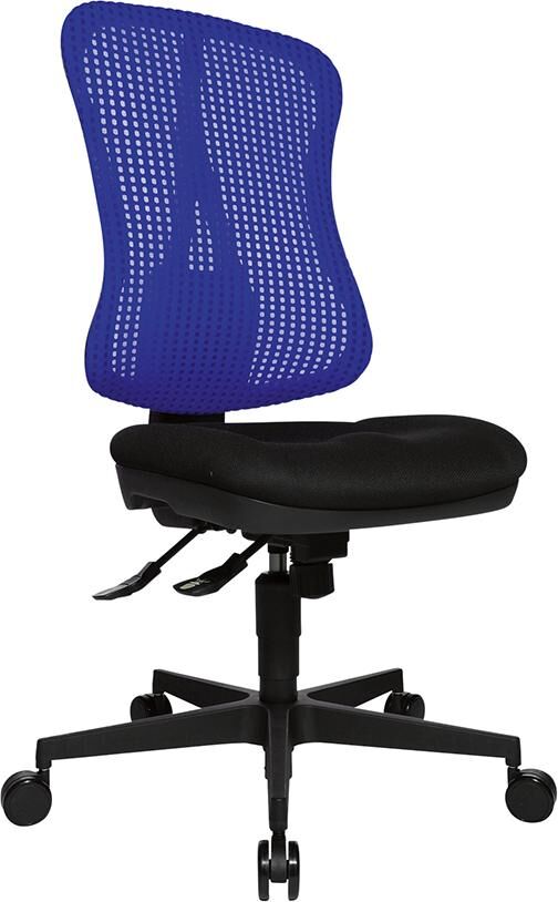 Topstar Drehstuhl Head Point SY schwarz Netzrückenlehne blau Produktbild Topstar Drehstuhl Head Point SY schwarz Netzrückenlehne blau bild 2