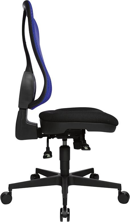 Topstar Drehstuhl Head Point SY schwarz Netzrückenlehne blau Produktbild Topstar Drehstuhl Head Point SY schwarz Netzrückenlehne blau bild 3