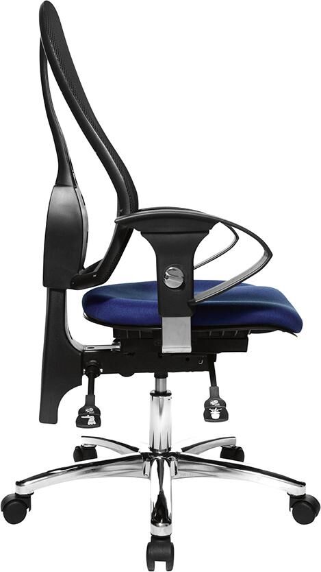 Topstar Drehstuhl Sitness 15 blau mit Netzrückenlehne schwarz Produktbild Topstar Drehstuhl Sitness 15 blau mit Netzrückenlehne schwarz bild 3