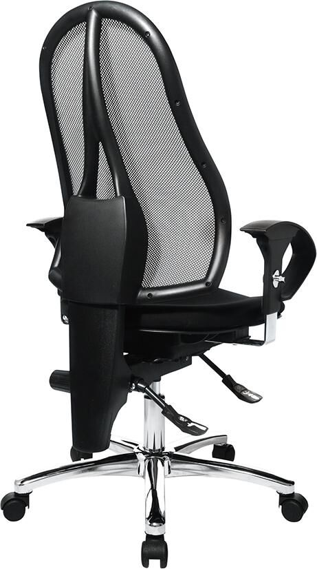 Topstar Drehstuhl Sitness 15 schwarz mit Netzrückenlehne schwarz Produktbild Topstar Drehstuhl Sitness 15 schwarz mit Netzrückenlehne schwarz bild 4