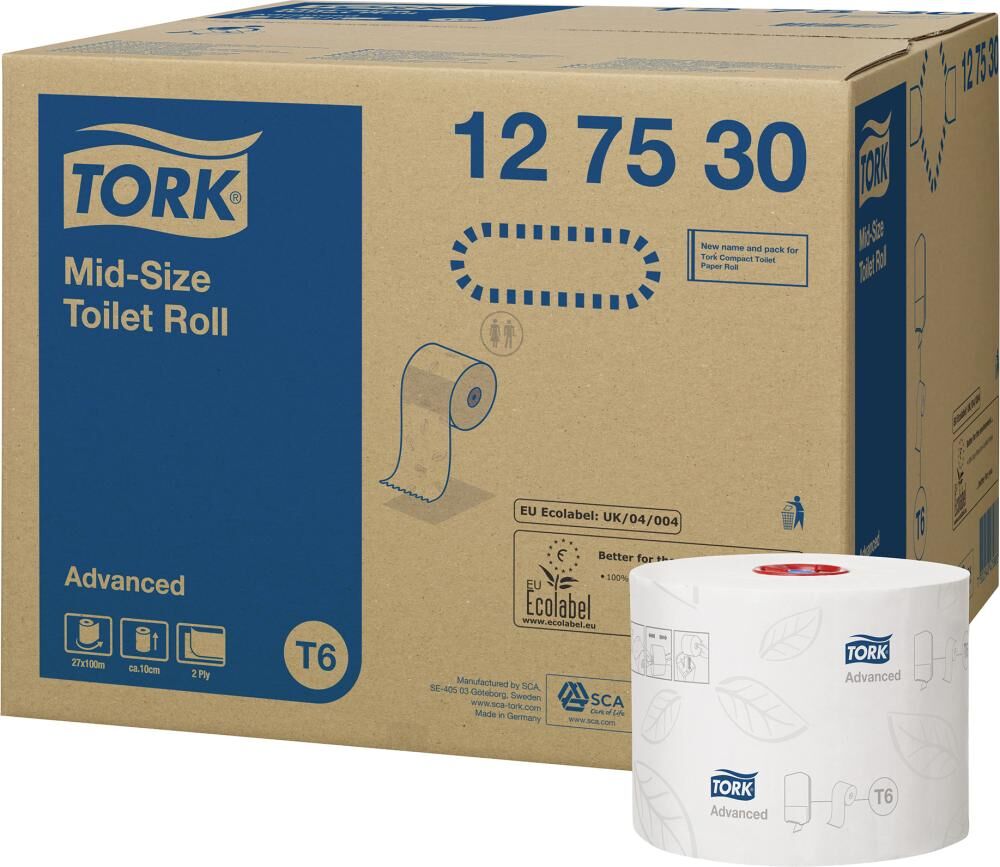 Tork Advanced Toielettenpapier Midi T6 2 Lagen