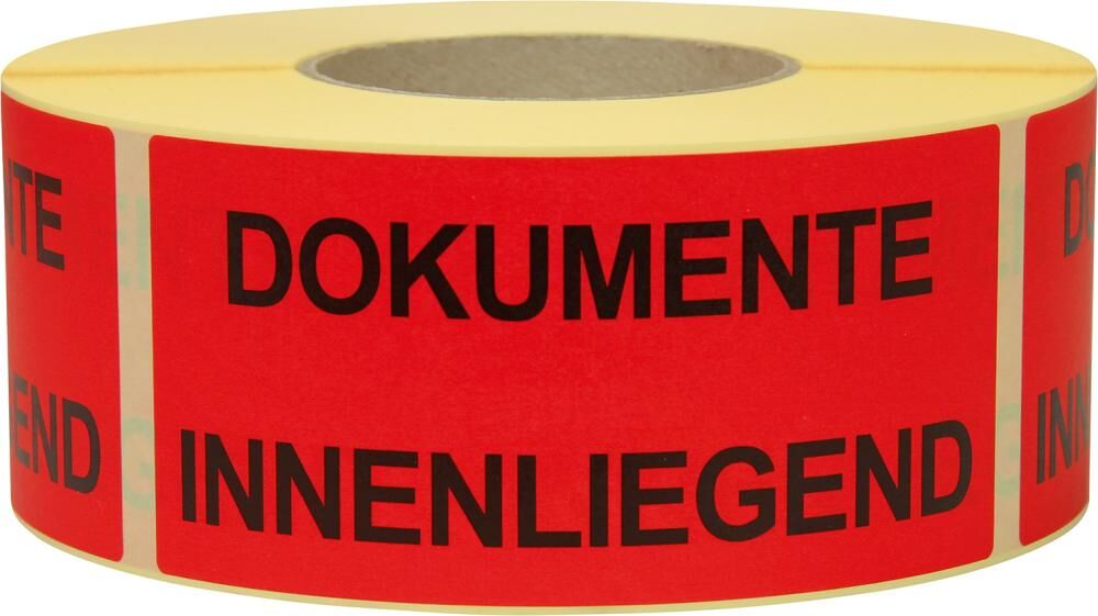 Trans-Pak Hinweis Etiketten Dokumente Innenliegend Produktbild Trans-Pak Hinweis Etiketten Dokumente Innenliegend