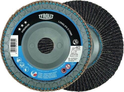 Tyrolit Fächerschleifscheibe LONGLIFE C-TRIM125 mm ZA-60 Produktbild Tyrolit Fächerschleifscheibe LONGLIFE C-TRIM125 mm ZA-60
