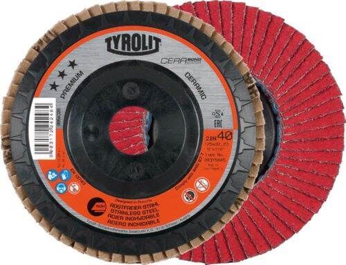 Tyrolit Fächerschleifscheibe CERABOND 125 mm CA-40 Produktbild Tyrolit Fächerschleifscheibe CERABOND 125 mm CA-40