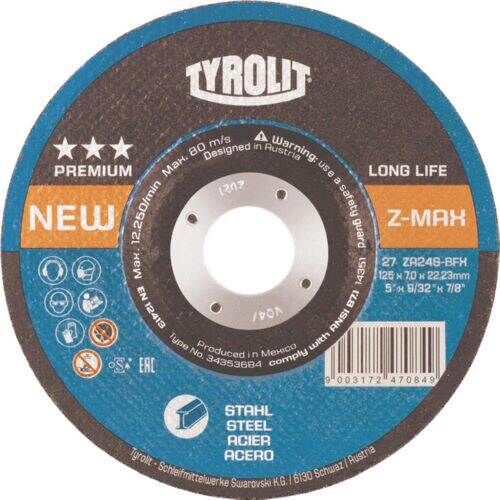 Tyrolit Schruppscheibe Z-MAX 230 x 4 mm ZA24S-BFX Produktbild Tyrolit Schruppscheibe Z-MAX 230 x 4 mm ZA24S-BFX