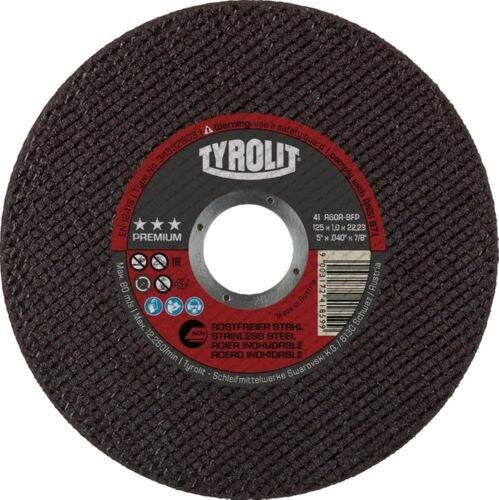 Tyrolit Trennscheibe INOX 125 x 1,0 mm gerade Produktbild Tyrolit Trennscheibe INOX 125 x 1,0 mm gerade