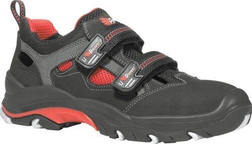 U-Power Sicherheitssandale Cult S1P Größe 38 schwarz rot hellgrau Produktbild U-Power Sicherheitssandale Cult S1P Größe 38 schwarz rot hellgrau