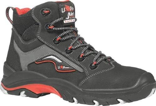 U-Power Schnürstiefel Robust S3 Größe 38 schwarz grau rot Produktbild U-Power Schnürstiefel Robust S3 Größe 38 schwarz grau rot