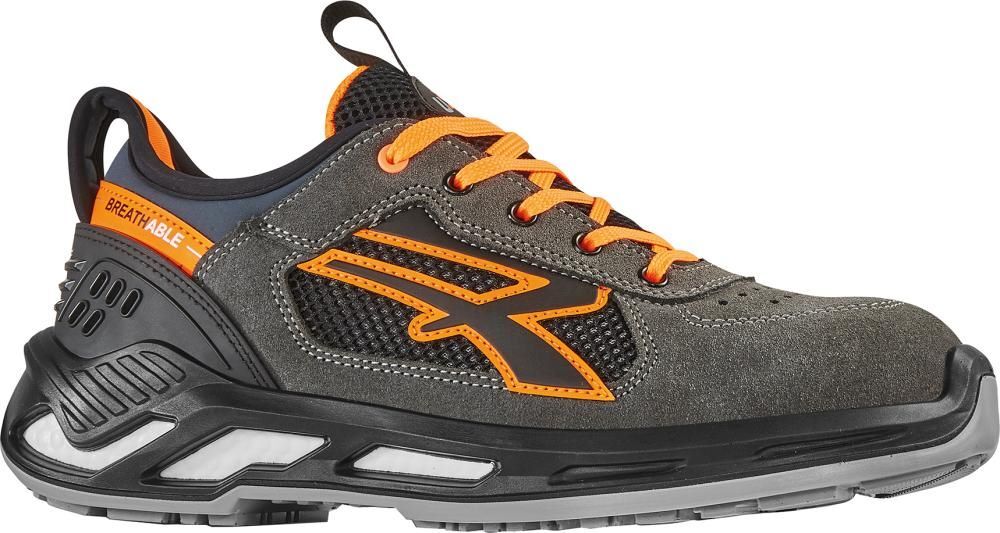U-Power Halbschuh Ryder grau orange S1P Gr. 42 Produktbild U-Power Halbschuh Ryder grau orange S1P Gr. 42