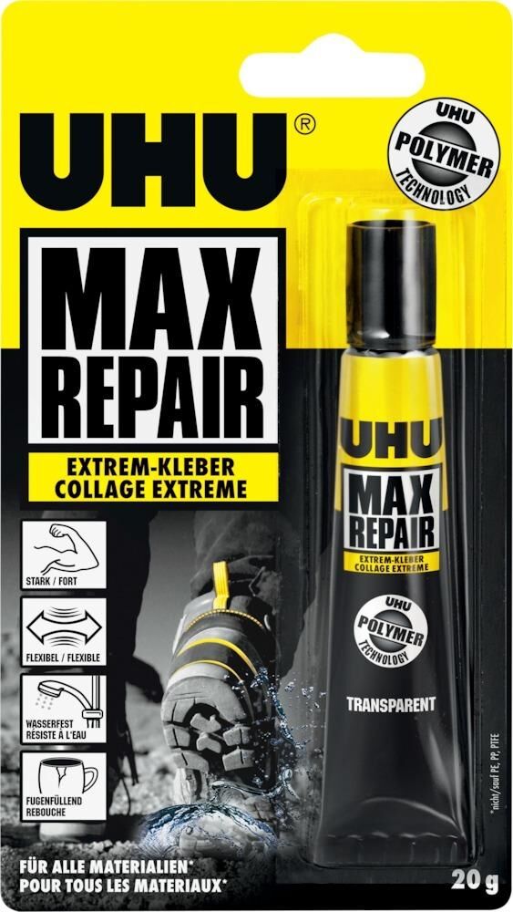 Uhu Kleber max repair extreme Tube 20g Klebstoff Produktbild Uhu Kleber max repair extreme Tube 20g Klebstoff
