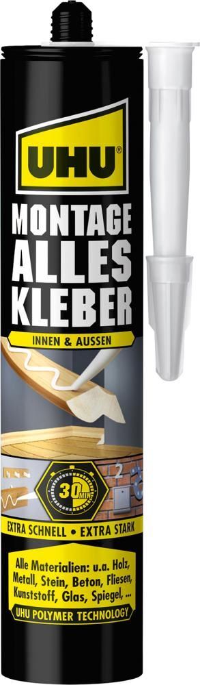 UHU Montage Alleskleber weiß Kartusche mit 425 Gramm Produktbild UHU Montage Alleskleber weiß Kartusche mit 425 Gramm