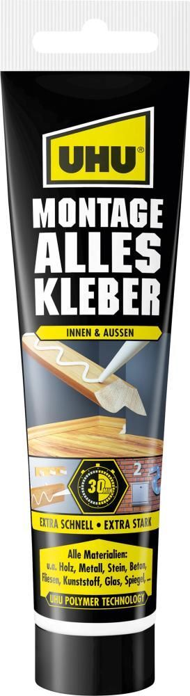 UHU Montage Alleskleber weiß Tube mit 165 Gramm Produktbild UHU Montage Alleskleber weiß Tube mit 165 Gramm