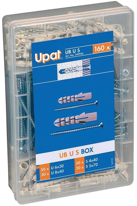 Upat Dübel Box Ultra mit Schrauben 160 teilig
