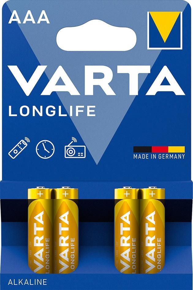 VARTA Batterie LONGLIFE Micro AAA LR 03 4er Blister