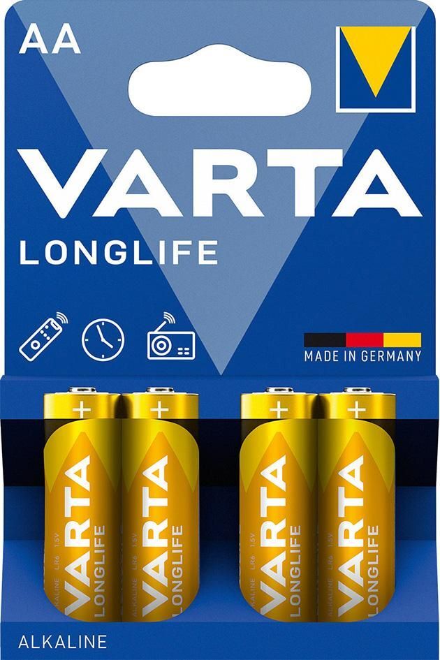VARTA Batterie LONGLIFE Mignon AA LR 6 4er Blister