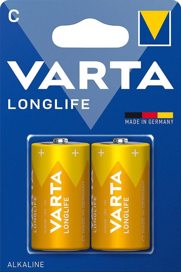 VARTA Batterie longlife Baby C LR 14 2er Blister Produktbild VARTA Batterie longlife Baby C LR 14 2er Blister