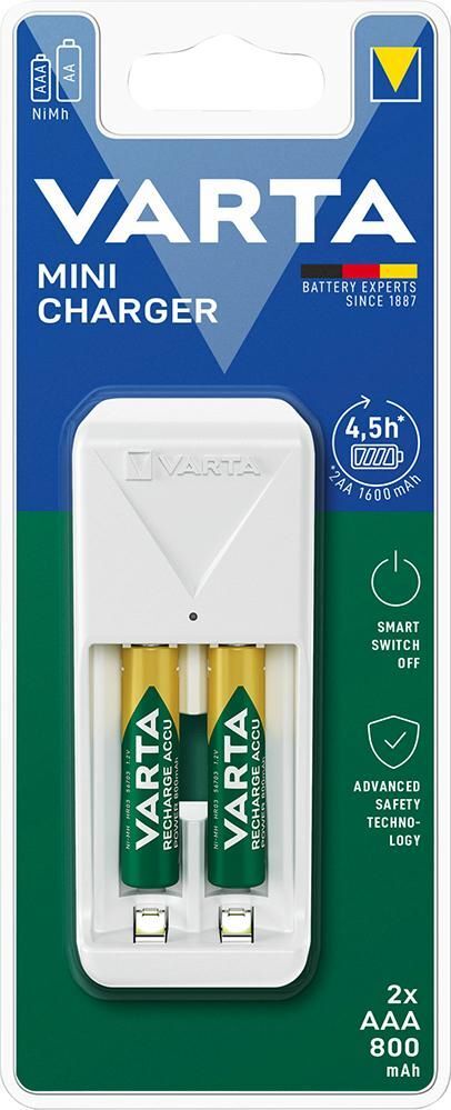 VARTA Mini Charger für 2 x AAA 56703 800mAh