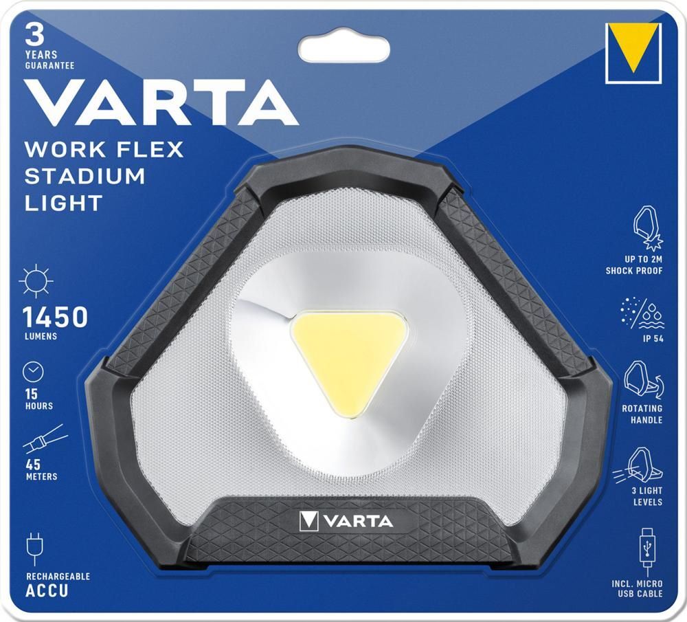 Produktbild VARTA Arbeitsleuchte Work Flex Stadium Light 1450 Lumen