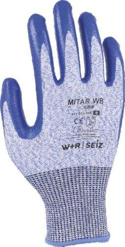 W+R Schnittschutzhandschuh Mitar WB Eco Grip Größe 11 blau schwarz Produktbild W+R Schnittschutzhandschuh Mitar WB Eco Grip Größe 11 blau schwarz