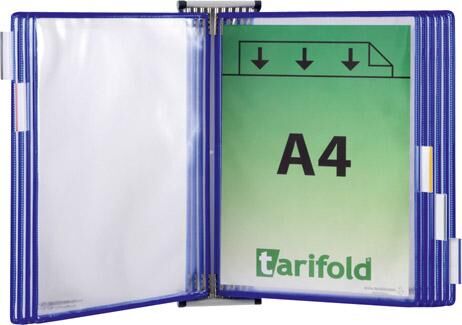 Tarifold Wandelement A4 grau 10 Tafeln blau Produktbild Tarifold Wandelement A4 grau 10 Tafeln blau