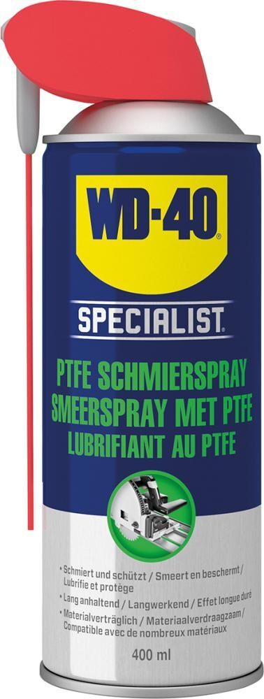 WD-40 Schmierspray Polytetrafluorethylen Specialist Smart Straw Sprühdose mit 400 ml Produktbild WD-40 Schmierspray Polytetrafluorethylen Specialist Smart Straw Sprühdose mit 400 ml