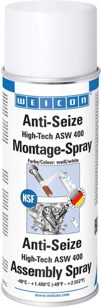 Weicon Montagespray Anti Seize HighTech ASW-400 Sprühdose mit 400 ml Produktbild Weicon Montagespray Anti Seize HighTech ASW-400 Sprühdose mit 400 ml