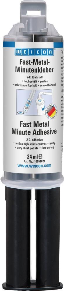 Weicon Klebstoff Fast Metal Minutenkleber Doppelspritze mit 24 ml Produktbild Weicon Klebstoff Fast Metal Minutenkleber Doppelspritze mit 24 ml