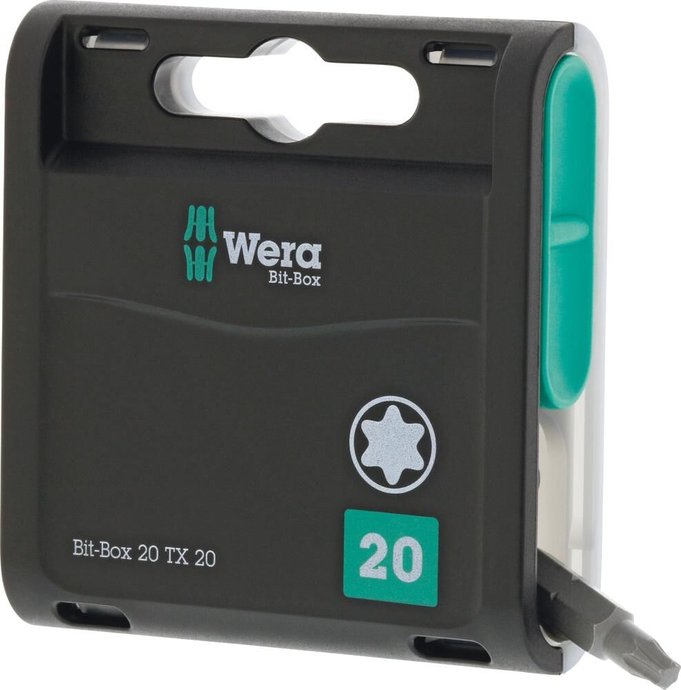 Wera Bit Box 20TX mit 20 Stück Bits Torx T20 x 25 mm Produktbild Wera Bit Box 20TX mit 20 Stück Bits Torx T20 x 25 mm