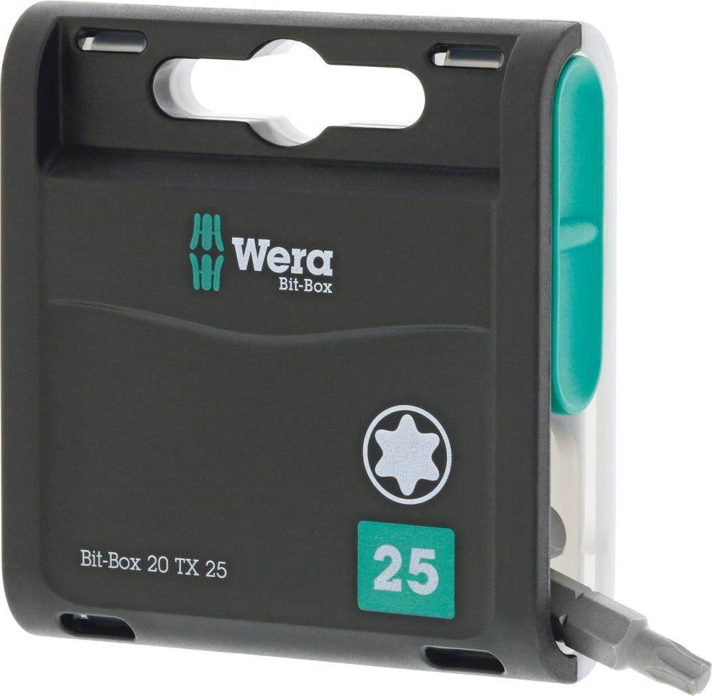 Wera Bit Box 20TX mit 20 Stück Bits Torx T25 x 25 mm Produktbild Wera Bit Box 20TX mit 20 Stück Bits Torx T25 x 25 mm