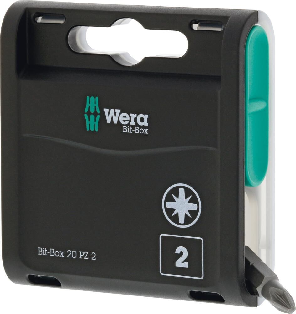 Wera Bit Box 20PZ mit 20 Bits Krezzschlitz PZ2 x 25 mm Produktbild Wera Bit Box 20PZ mit 20 Bits Krezzschlitz PZ2 x 25 mm