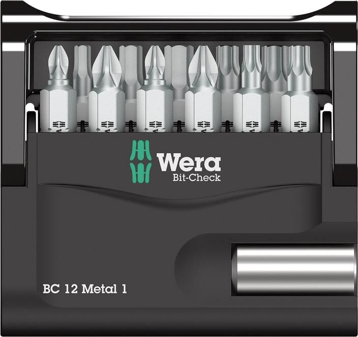 Wera Bit Satz Bit Check 12 Metal 1 12 Teile Produktbild Wera Bit Satz Bit Check 12 Metal 1 12 Teile