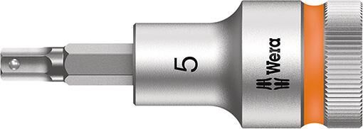 Wera Schraubendrehereinsatz 1/2 Zoll Innensechskant mit Haltefunktion 5 x 60 mm Produktbild Wera Schraubendrehereinsatz 1/2 Zoll Innensechskant mit Haltefunktion 5 x 60 mm