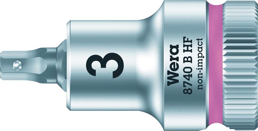 Wera Schraubendrehereinsatz 3/8 Zoll Innensechskant 3 x 35 mm Produktbild Wera Schraubendrehereinsatz 3/8 Zoll Innensechskant 3 x 35 mm