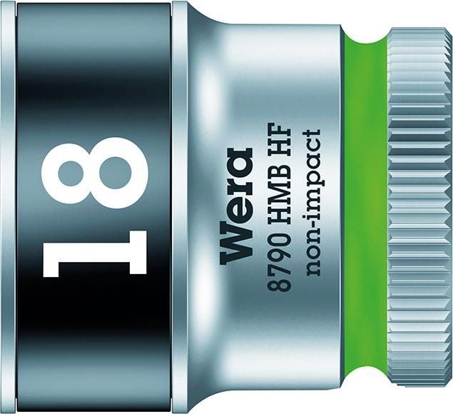 Wera Steckschlüsseleinsatz Sechskant 3/8 Zoll 18 mm mit Haltefunktion Produktbild Wera Steckschlüsseleinsatz Sechskant 3/8 Zoll 18 mm mit Haltefunktion