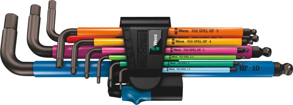 Wera Winkelschraubendreher Satz sechskant Multicolor mit Haltefunktion 9 Teile Produktbild Wera Winkelschraubendreher Satz sechskant Multicolor mit Haltefunktion 9 Teile