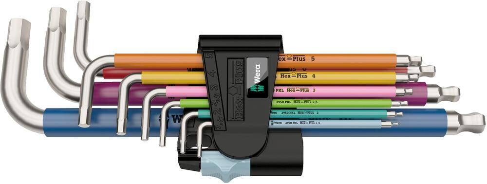 Wera Winkelschraubendreher Satz sechskant Multicolor rostfrei 9 Teile Produktbild Wera Winkelschraubendreher Satz sechskant Multicolor rostfrei 9 Teile