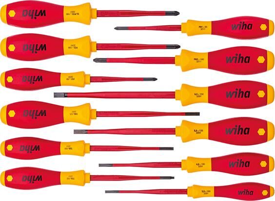 Wiha Schraubendreher Satz 3201 K12 VDE slimFix 12 Teile