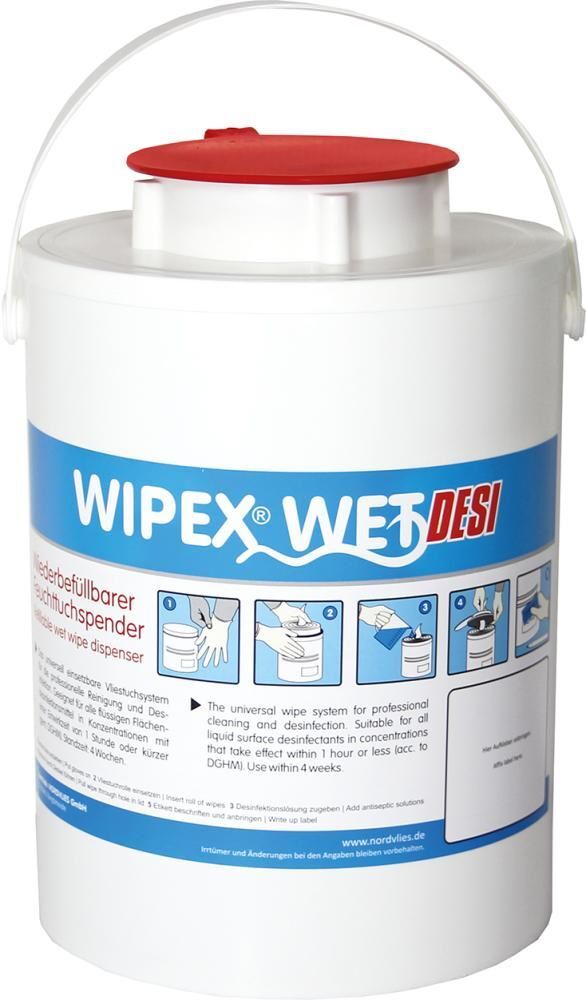 Wipex Feuchttuchspender Wet aus Kunststoff rot Produktbild Wipex Feuchttuchspender Wet aus Kunststoff rot