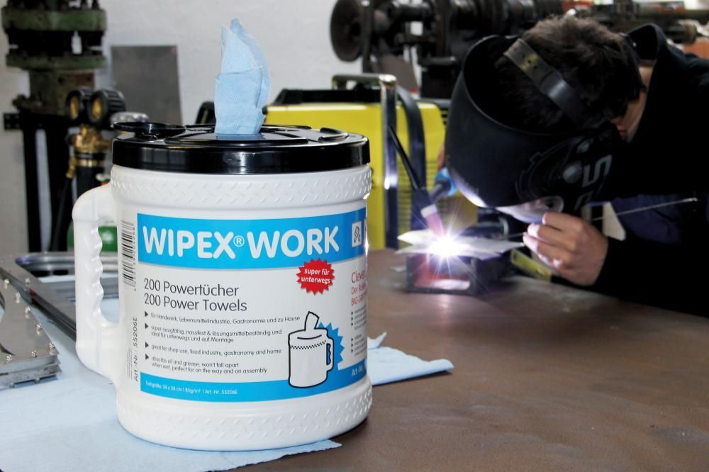 Wipex Wischtuchspender Work Big Grip Dispenser inklusive Rolle mit 200 Blatt Wipex Wischtuchspender Work Big Grip Dispenser inklusive Rolle mit 200 Blatt