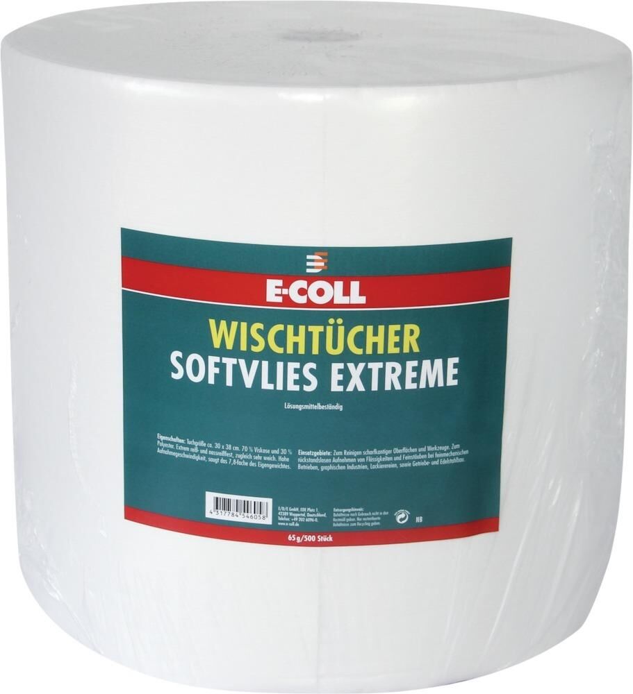 E-Coll Wischtuch Softvlies Extreme 500 Blatt 30 x 38 mm Produktbild E-Coll Wischtuch Softvlies Extreme 500 Blatt 30 x 38 mm